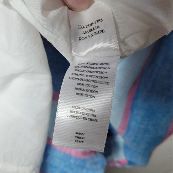 Rails Amellia Linen Blend Midi Striped Dress | Rails Dress | Spring Dress Small - Picture 4 of 9